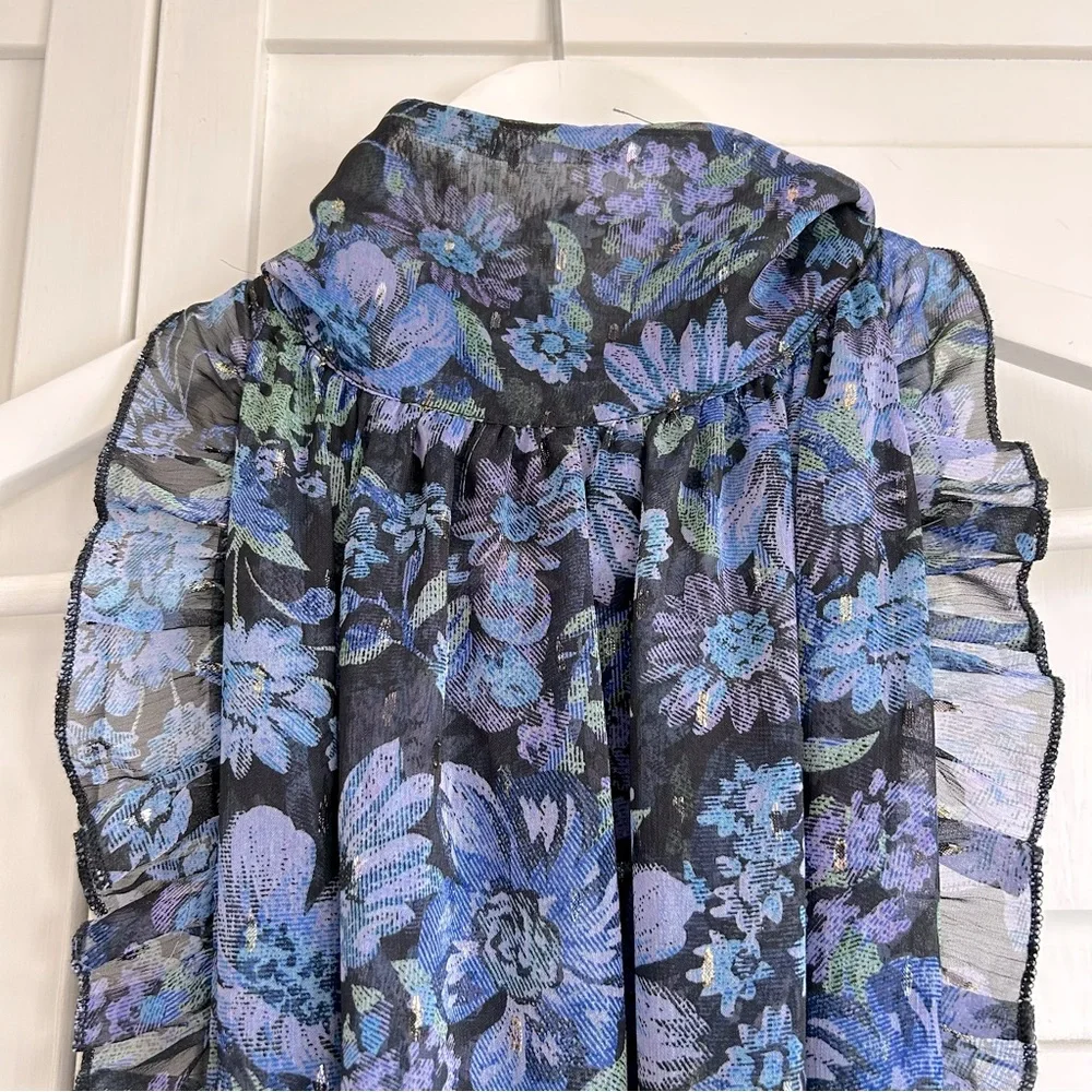 Sabina Musayev Diamanda Belted Floral Maxi Dress Sz M (can fit Small). Rare! - Picture 10 of 11